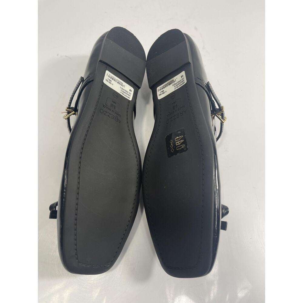 Arezzo Emerson Ballet Shoes Women's Size 9 Black Mary Jane Flats Bow Patent - Picture 12 of 15